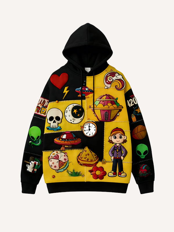 Unspeakable Faith Style Printed Corduroy Sweatshirt
