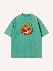 What's scorching hot isn't necessarily the sun, but the moon. Printed Short Sleeve