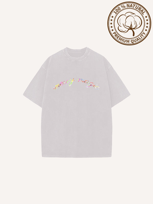 Christmas Happy Ghost Cotton T-shirts