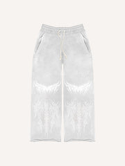 Retro dark style printed double-sided Pants