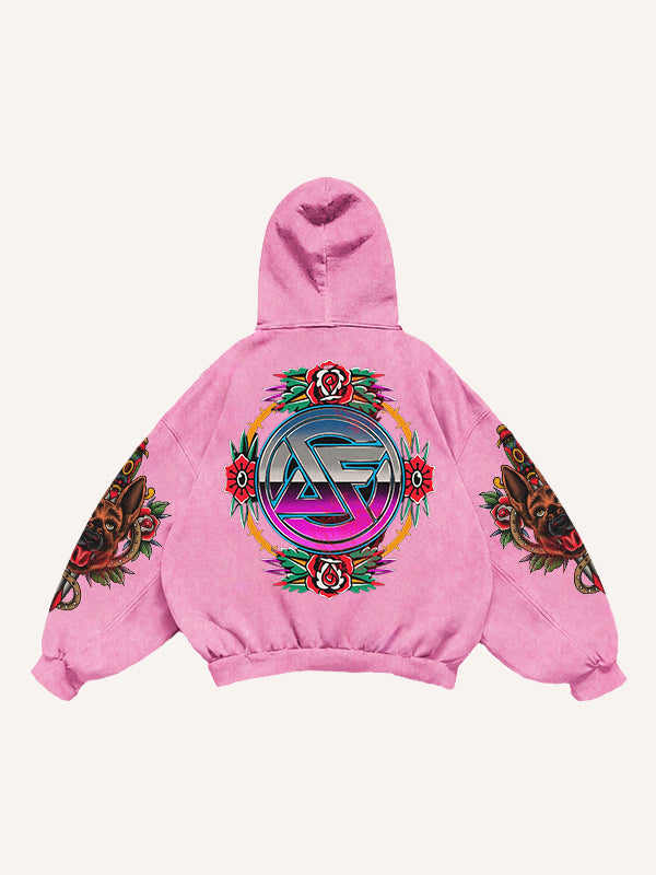 Creative Sexy Retro Girl Bomb Print Sweatshirt