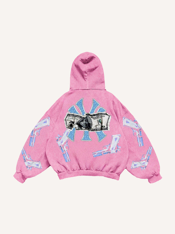 Fashion rejects violence printed sweatshirt