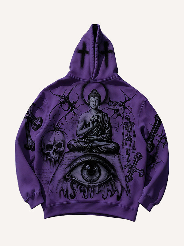 Prophet or Demon Eye Mysterious Power Print Hoodie