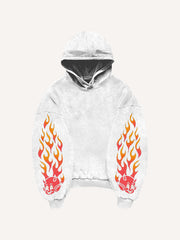 Comfortable gourmet character tattoo print sweatshirt