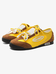 Retro Versatile Double Lace German Trainer Sneakers
