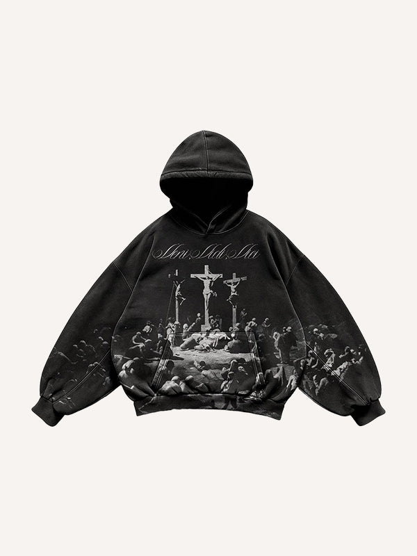 Prayer Ceremony Vintage Artist Illustration Sweatshirt