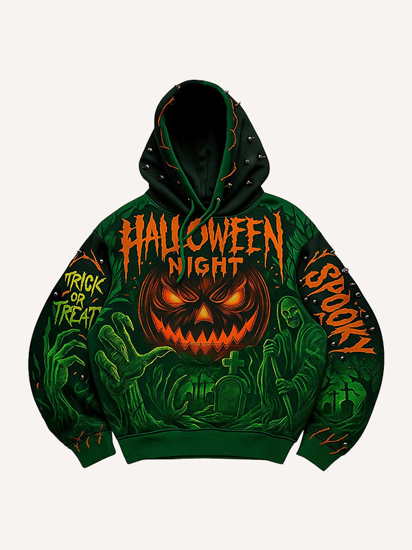 Halloween Skull Pumpkin Sweatshirt