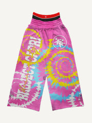 Popular tie-dye trousers