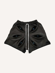 Six-eye zipper high-end shorts