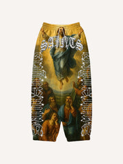 Classical Oil Painting Artist Series Trousers