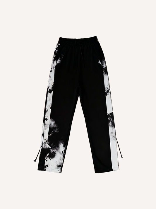 Peace Dove Print Tie-Dye Comfortable Loose Trousers