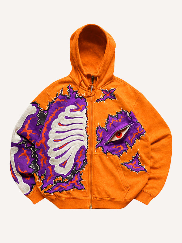 Hand-stitched Dark Eyes Handsome Sweatshirt