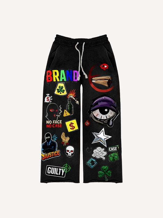 The masked man is not necessarily a superman hooded loose Pants