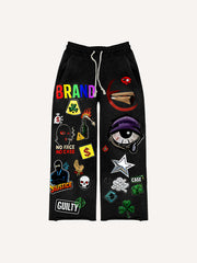 The masked man is not necessarily a superman hooded loose Pants