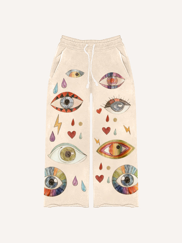 Thousand Eyes Hand-painted Pants