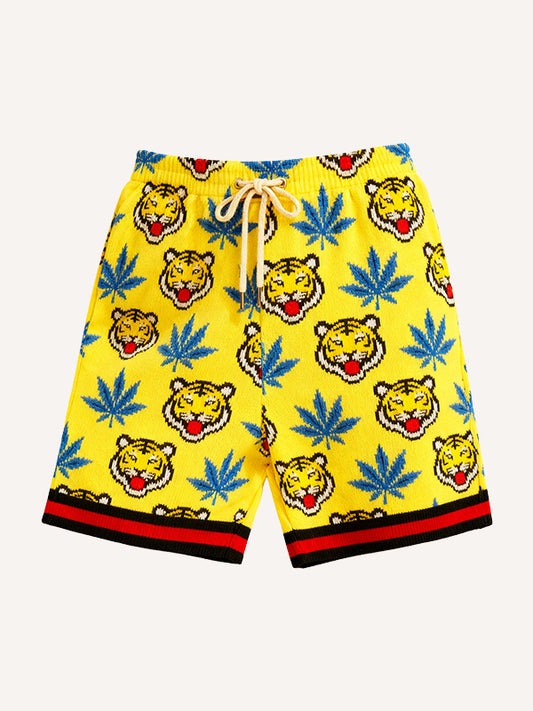 Fierce Tiger-like High-End Printed Shorts