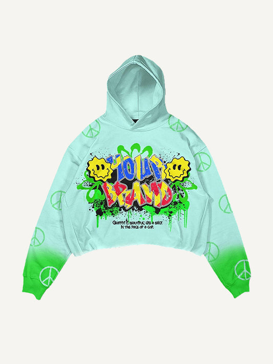 Comfortable hooded sweatshirt with fresh color scheme for winter