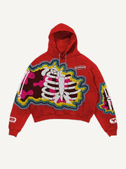 Classic textured gradient skull warehouse sweatshirt