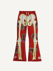 Classic textured gradient skull warehouse pants