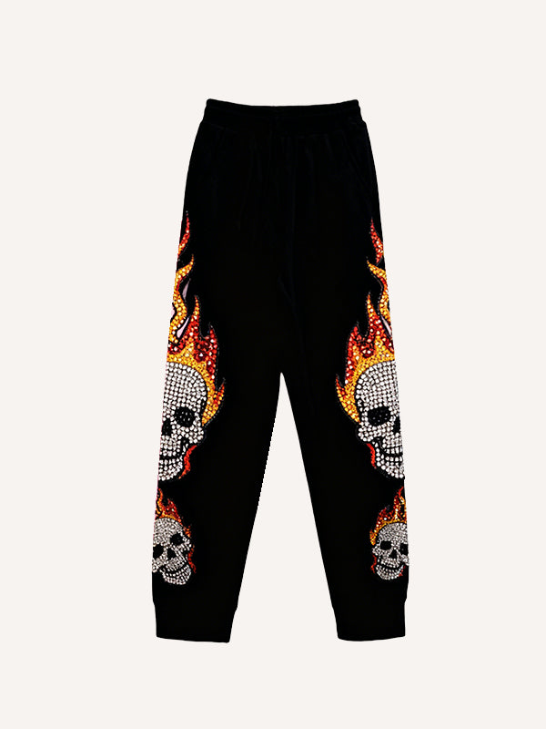 Flame Skull Monster Pants