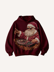 Santa Claus DJ sings passionately for you Hoodie
