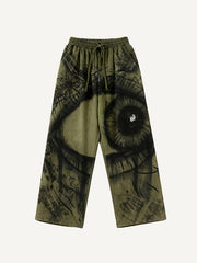 Devil is Eye High-End Hand-Painted Retro 1987 Pants