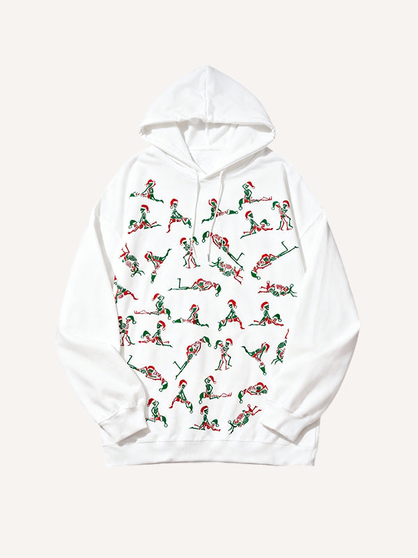 Santa Claus Secret Pattern Hoodie