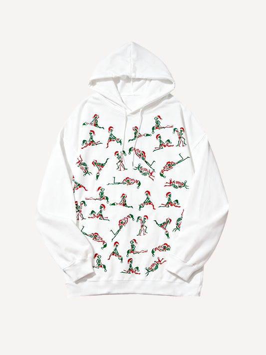 Santa Claus Secret Pattern Hoodie