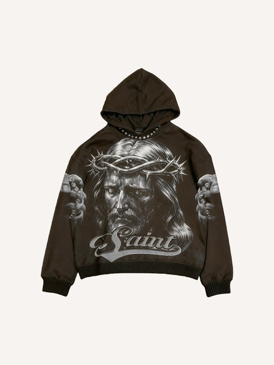Christ weeps for the pitiful masses hoodie
