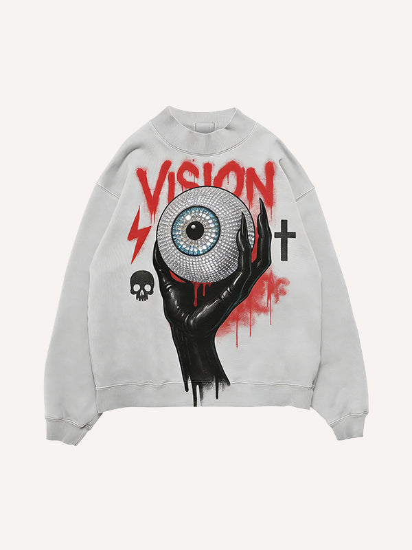 Rhinestone Prophet is Eye Comfort Hoodie