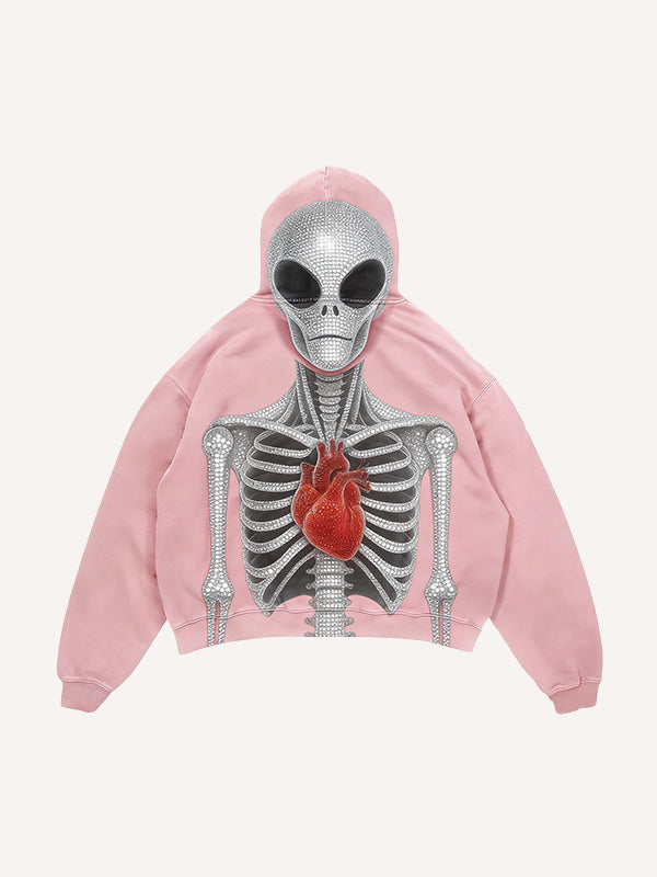 Aliens also have a new station rhinestone hoodie