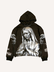The Weeping Virgin Mary a Hoodie with an Iron Will
