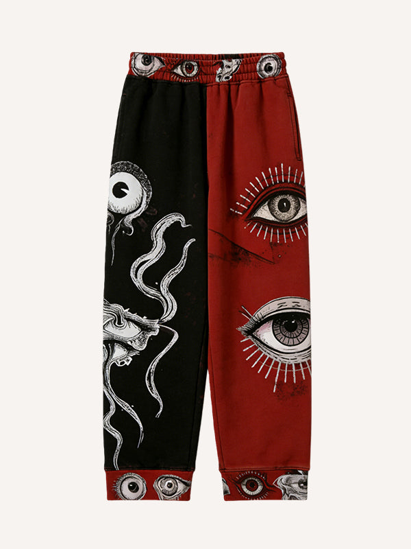 The oldest mysterious religious totem printed trousers