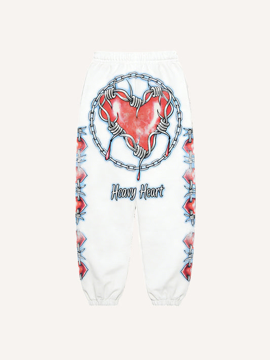 Love requires the courage to overcome obstacles - printed pants