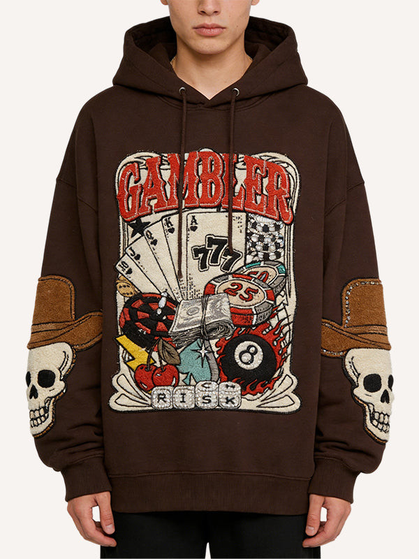 Western Cowboy Lucky Draw Print Sweatshirt 2nd Generation