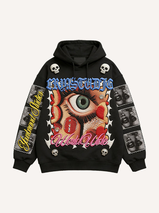 Horror Eye Print Sweatshirt