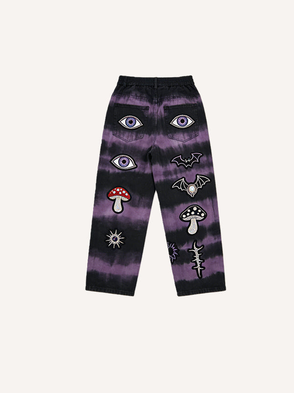 Gothic witch with double eyes long pants