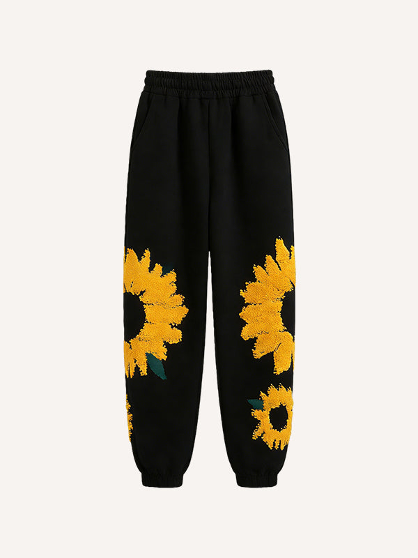 Sunflower Print Long Pants