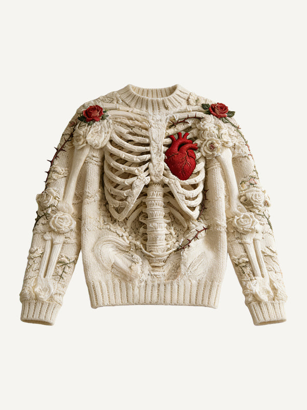 Knit Sweater Imitation 3D Ultra HD Graphic Print Hoodie