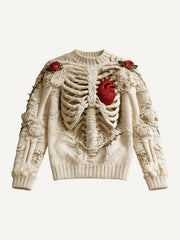Knit Sweater Imitation 3D Ultra HD Graphic Print Hoodie