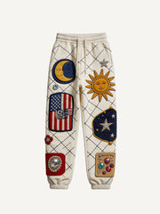 King of New York Space Suit Print Sweatpants
