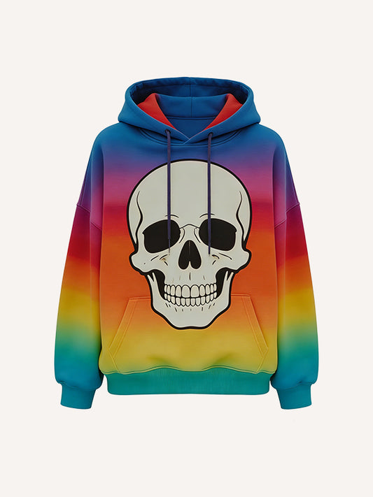 Own The Rainbow Personality Graphic Print Hoodie