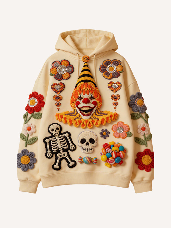 Welcome to the Clown Thrill Park Print Hoodie