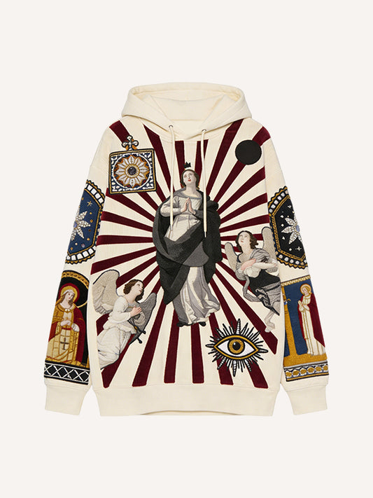 Shine Your Holy Light Upon Us Print Hoodie