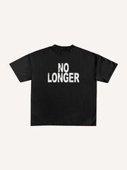 Slogan Fashion Print Crew Neck T-Shirt