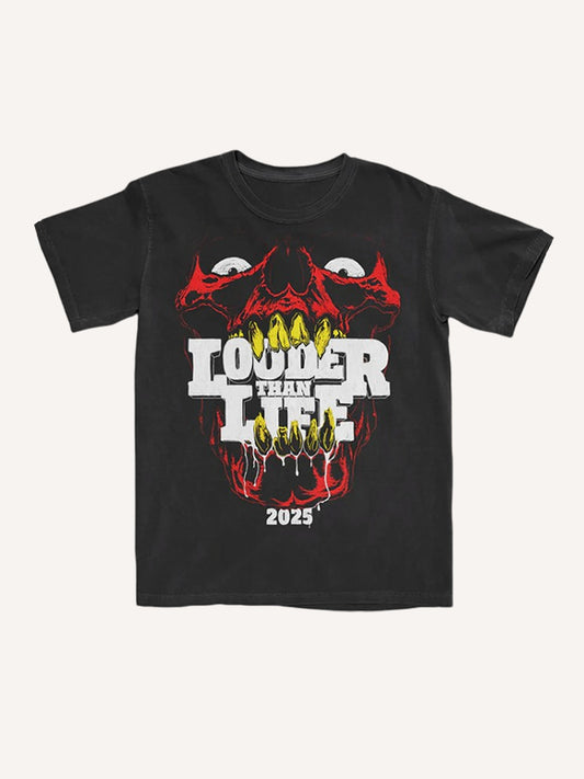 Golden Fangs Cool Print T-Shirt