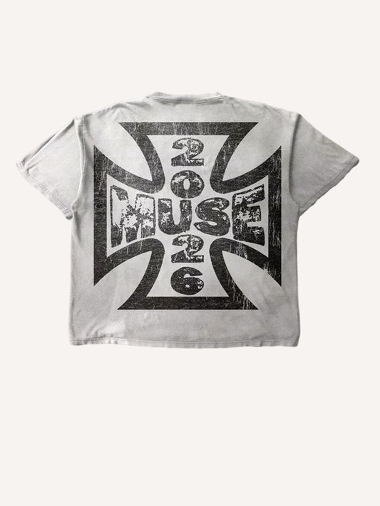 Hand-drawn Fangs Guy Print T-shirt