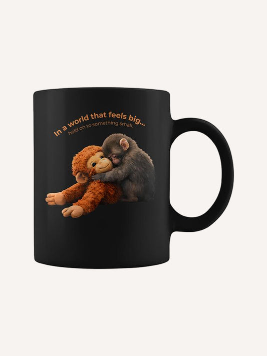 Baby Monkey Punch Team Punch Hold On To Something Small Coffee Mug
