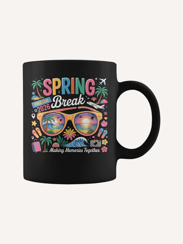 Spring Break Punta Cana 2026 Tropical Family Vacation Coffee Mug