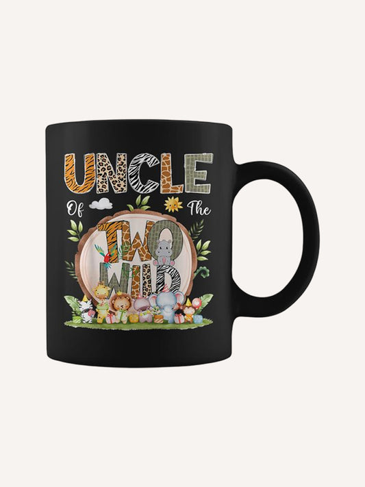 Uncle Of The Two Wild Animal Safari 2Nd Birthday Party Coffee Mug